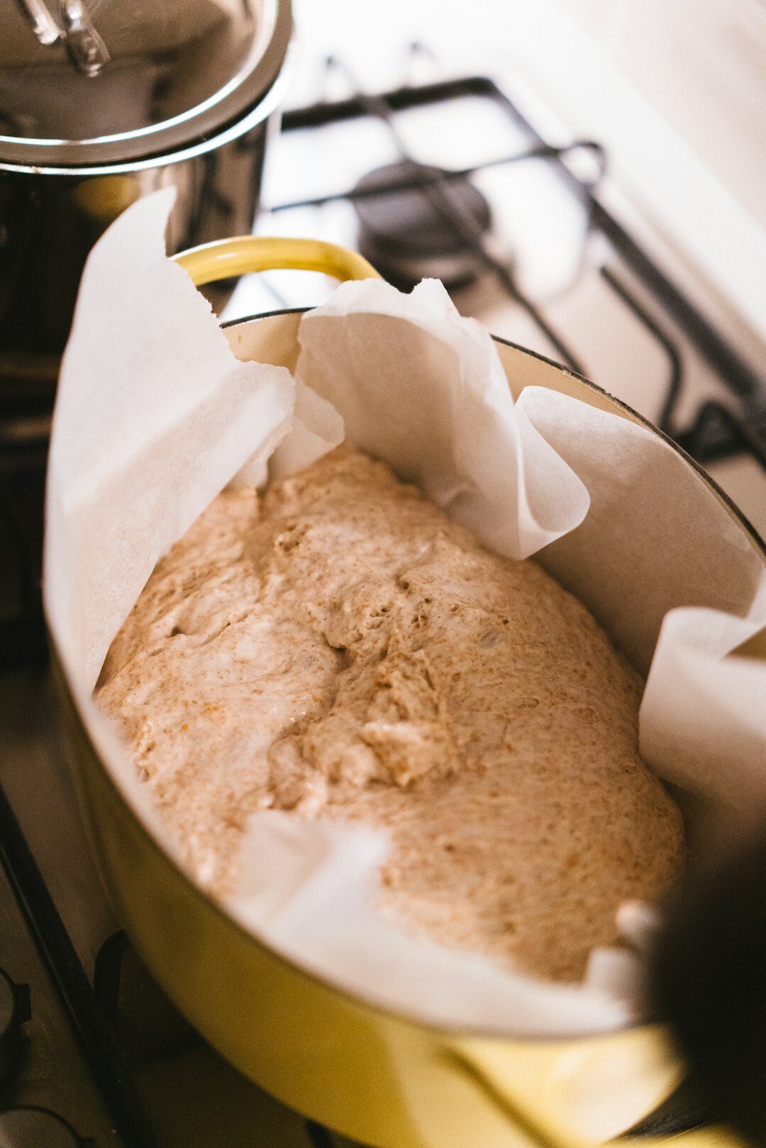 bread dough rising