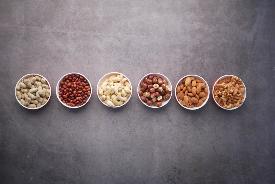 healthy snacks nuts and yogurt